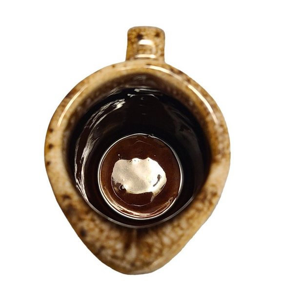 Hull Pottery Creamer Pitcher Brown Drip Glaze Oven Proof USA - Picture 5 of 7